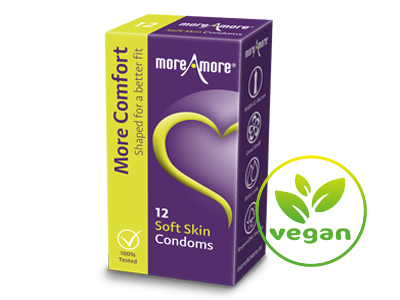 MoreAmore More Comfort Soft    skin 3 condooms met extra glijmiddel